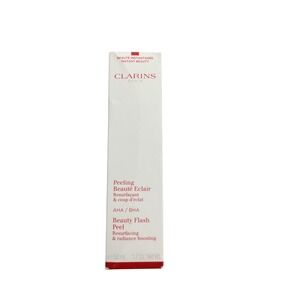 Clarins Beauty Flash Peel Resurfacing Radiance Boosting AHA BHA 1.7oz 50ml NIB